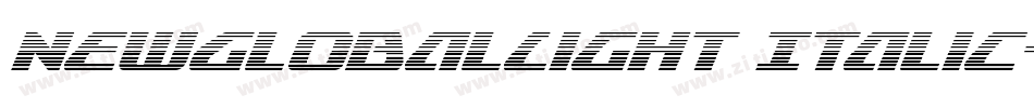 NewGlobalLight Italic字体转换